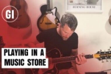 Playing In A Music Store image