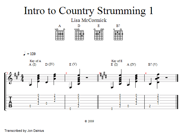 In this set of lessons, we'll learn the basics of strumming the guitar...