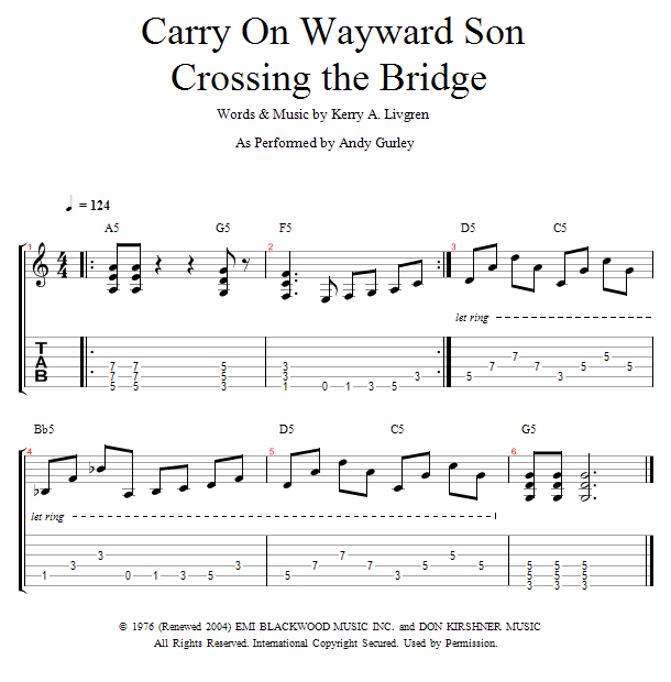 Guitar Lessons Crossing the Bridge