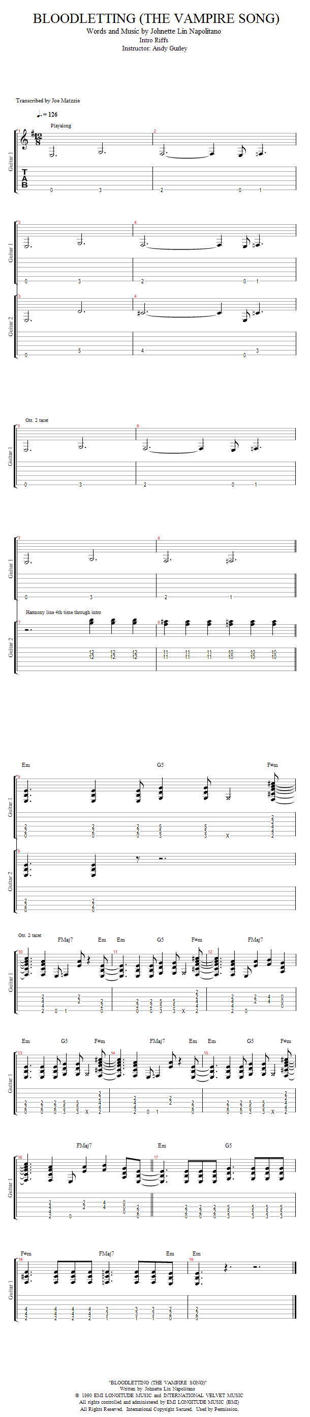 Guitar Lessons Grave Disturbance