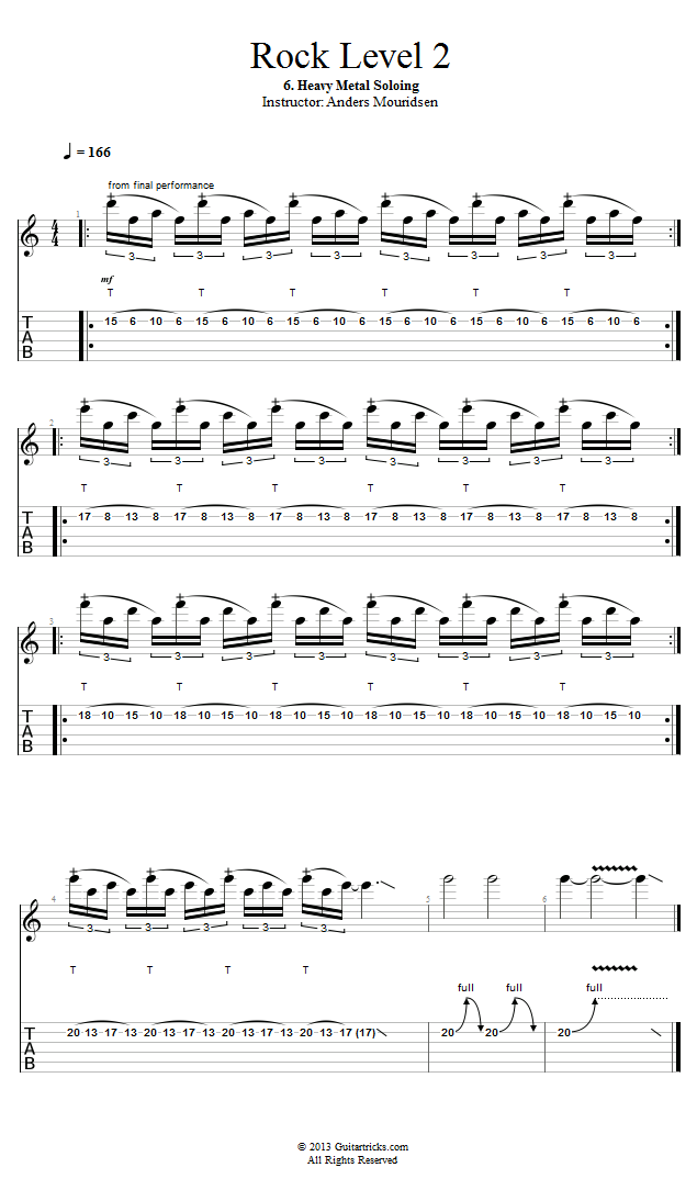 Guitar Lessons: Heavy Metal Soloing