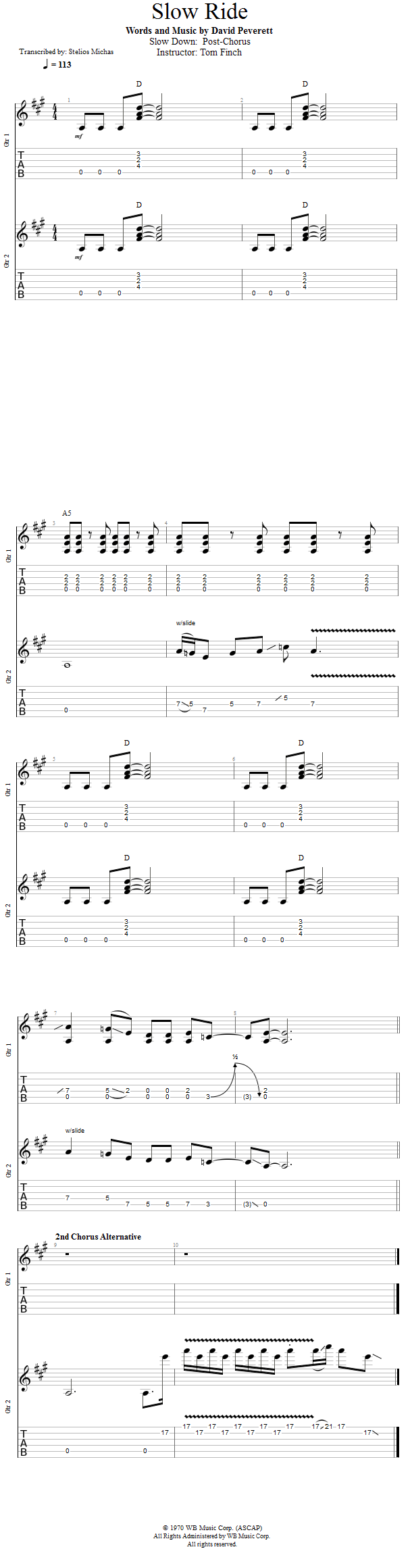 Guitar Lessons Slow Down PostChorus