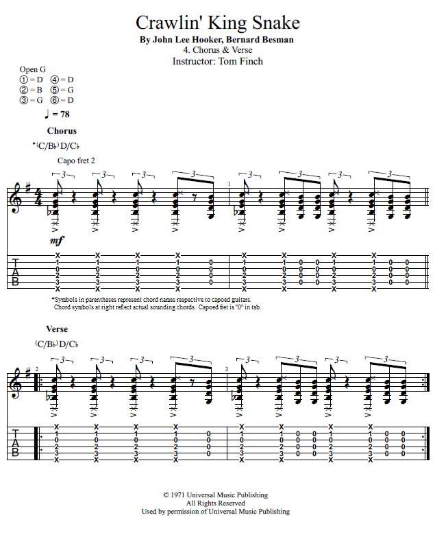 Guitar Lessons Chorus & Verse