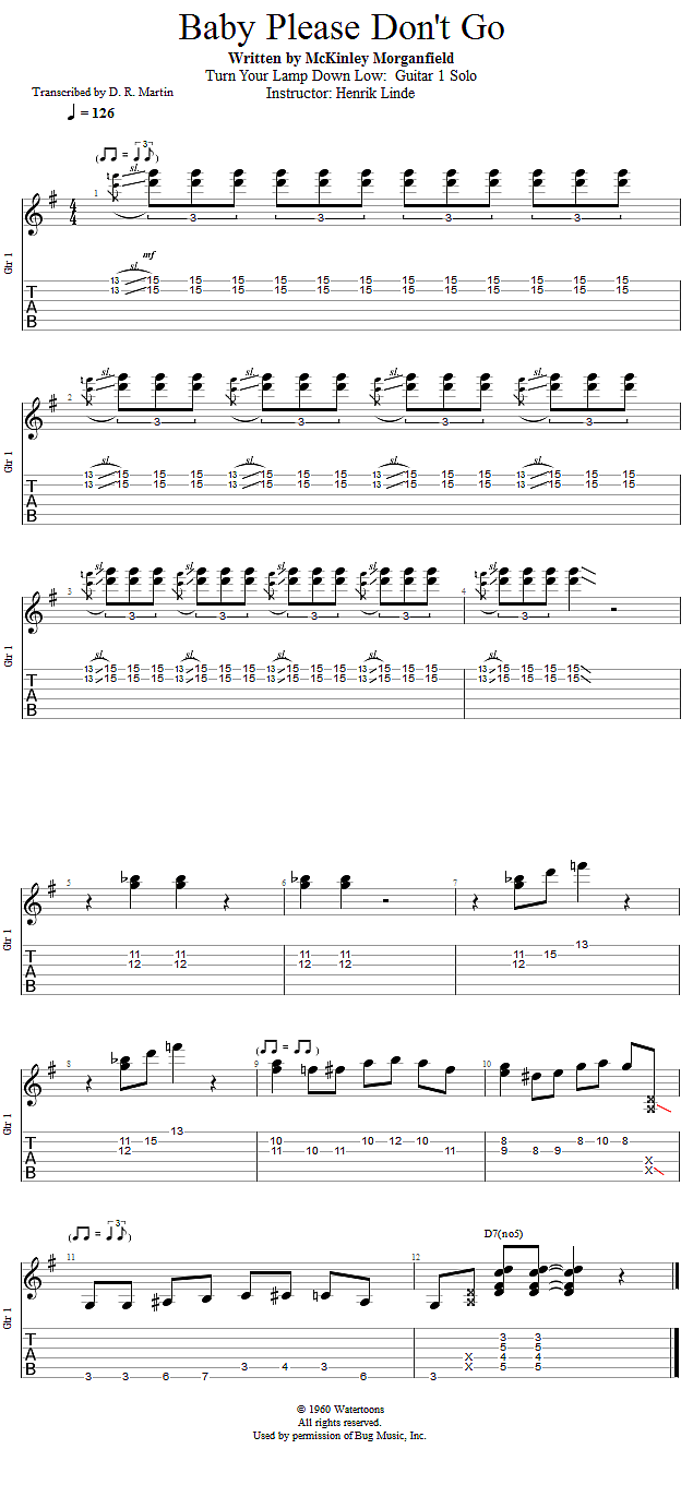 Guitar Lessons Turn Your Lamp Down Low Guitar 1 Solo