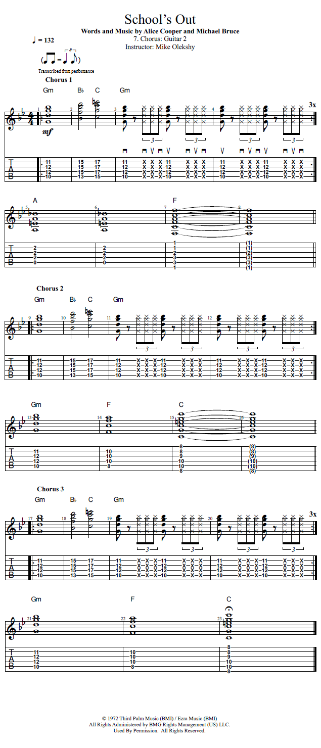 Guitar Lessons Chorus Guitar 2