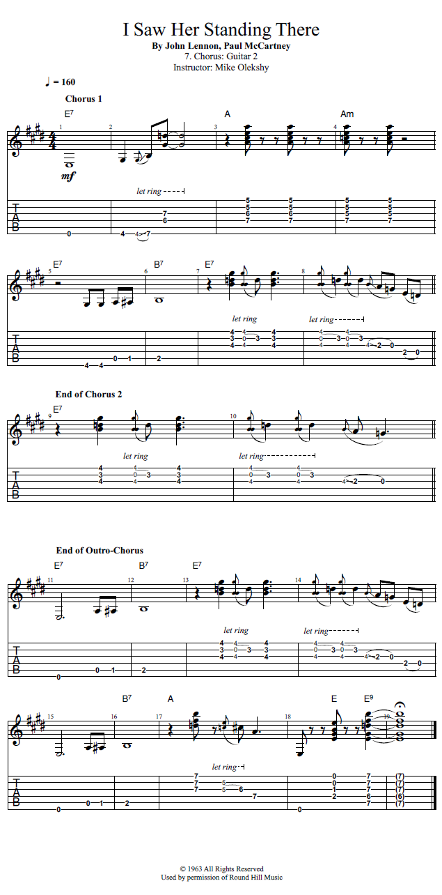 Guitar Lessons Chorus Guitar 2
