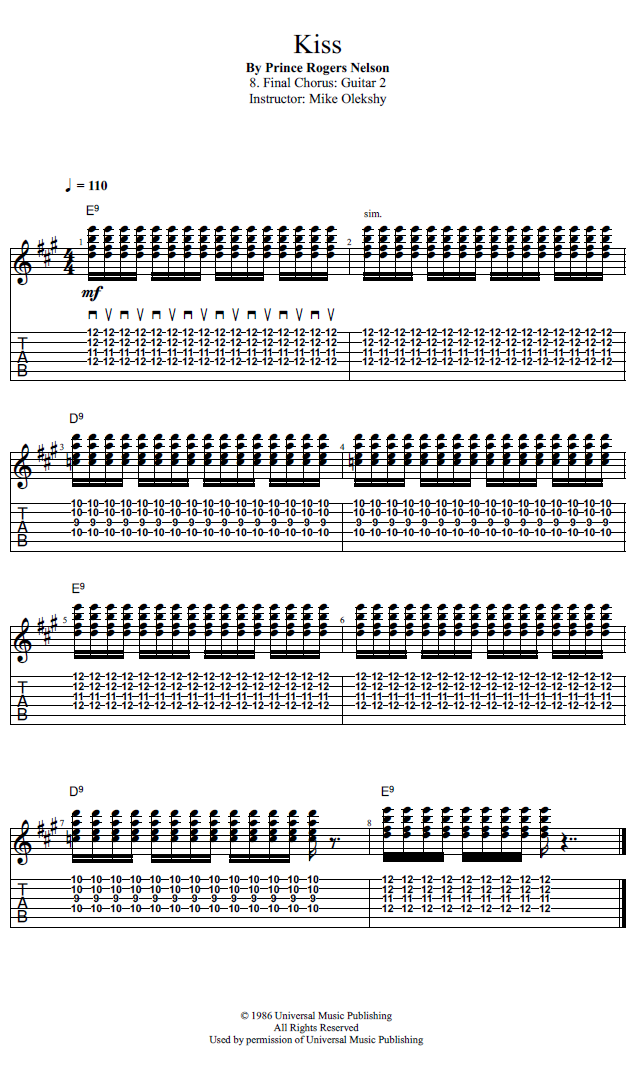 Guitar Lessons Final Chorus Guitar 2
