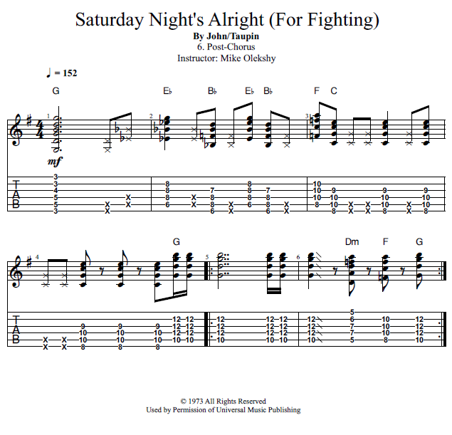 Guitar Lessons PostChorus