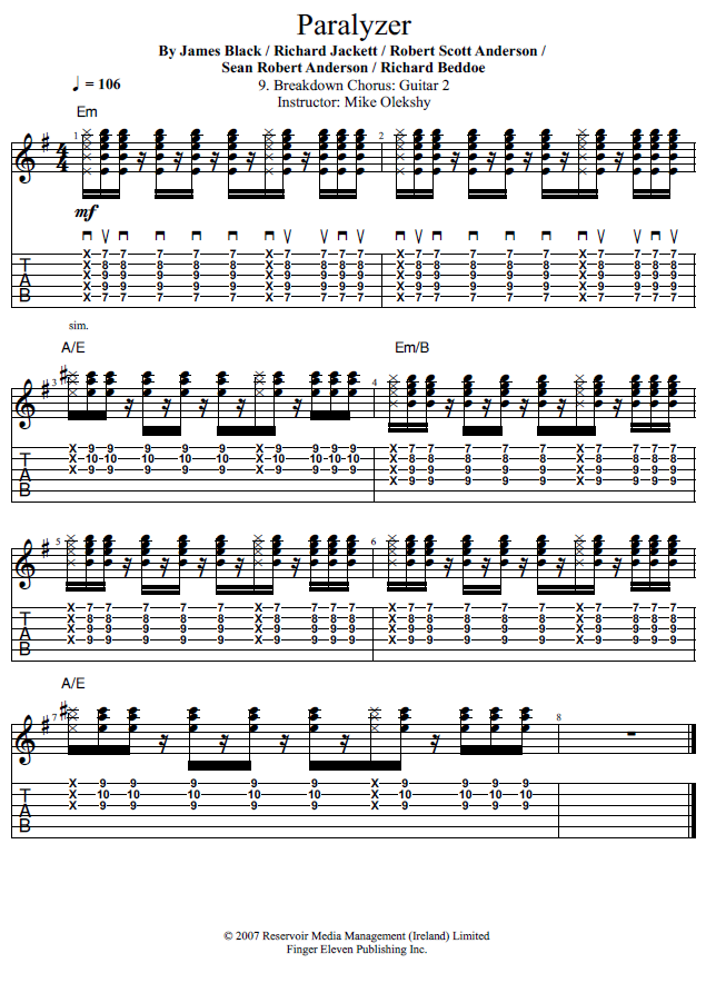 Guitar Lessons Breakdown Chorus Guitar 2