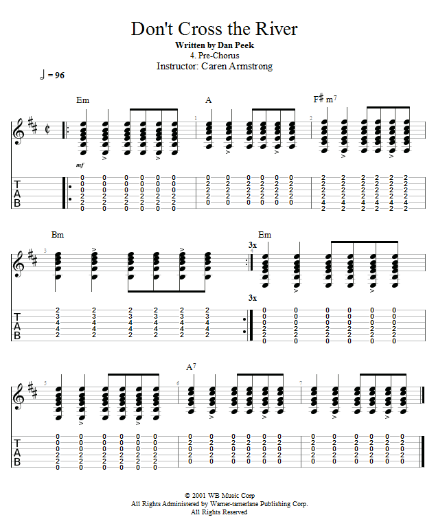 Guitar Lessons PreChorus