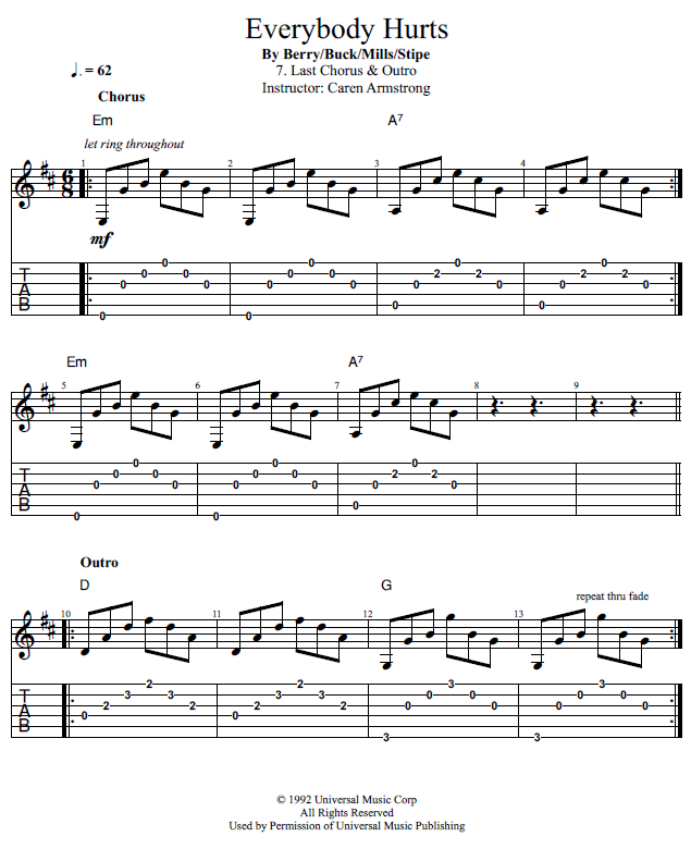 Guitar Lessons Last Chorus & Outro
