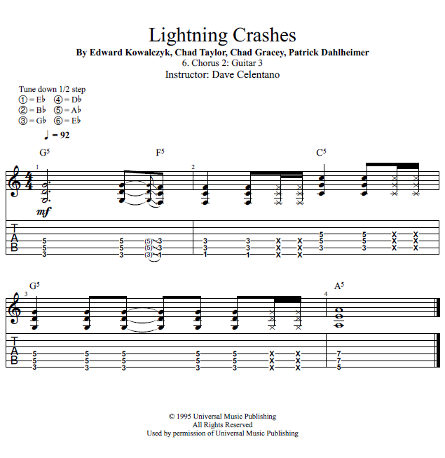 Guitar Lessons Chorus 2 Guitar 3